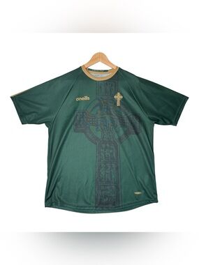 O'Neills Celtic Cross Football Jersey Green Men's Size XL